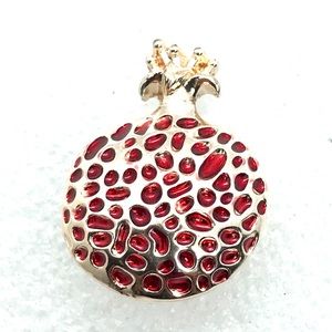 Snap button 20mm Gingersnaps magnolia ASN20 cool pomegranate fruit